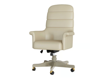 CLIZIA - Height-adjustable swivel leather executive chair by Guerra Vanni - view 2